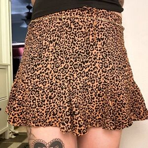 Leopard Mini Skirt